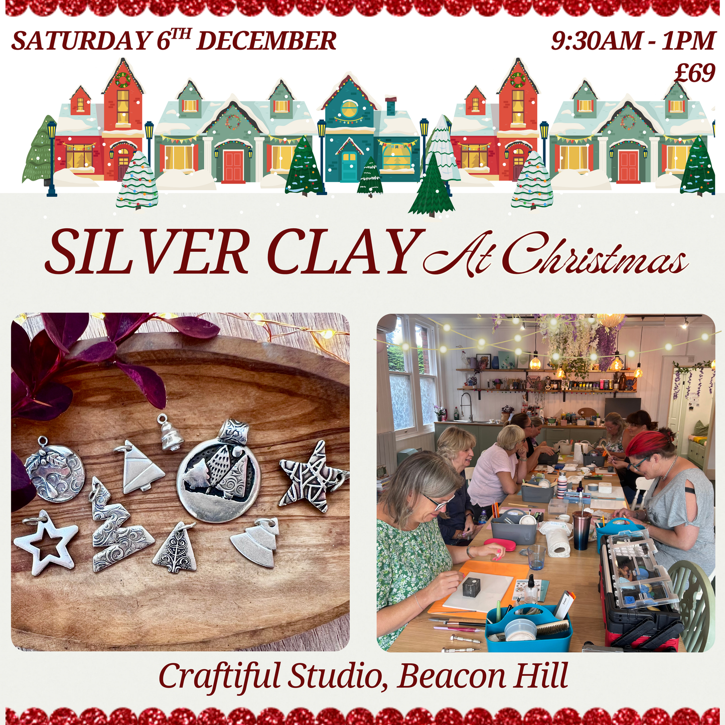 Silver Clay at Christmas (Sat 6th December, Beacon Hill)