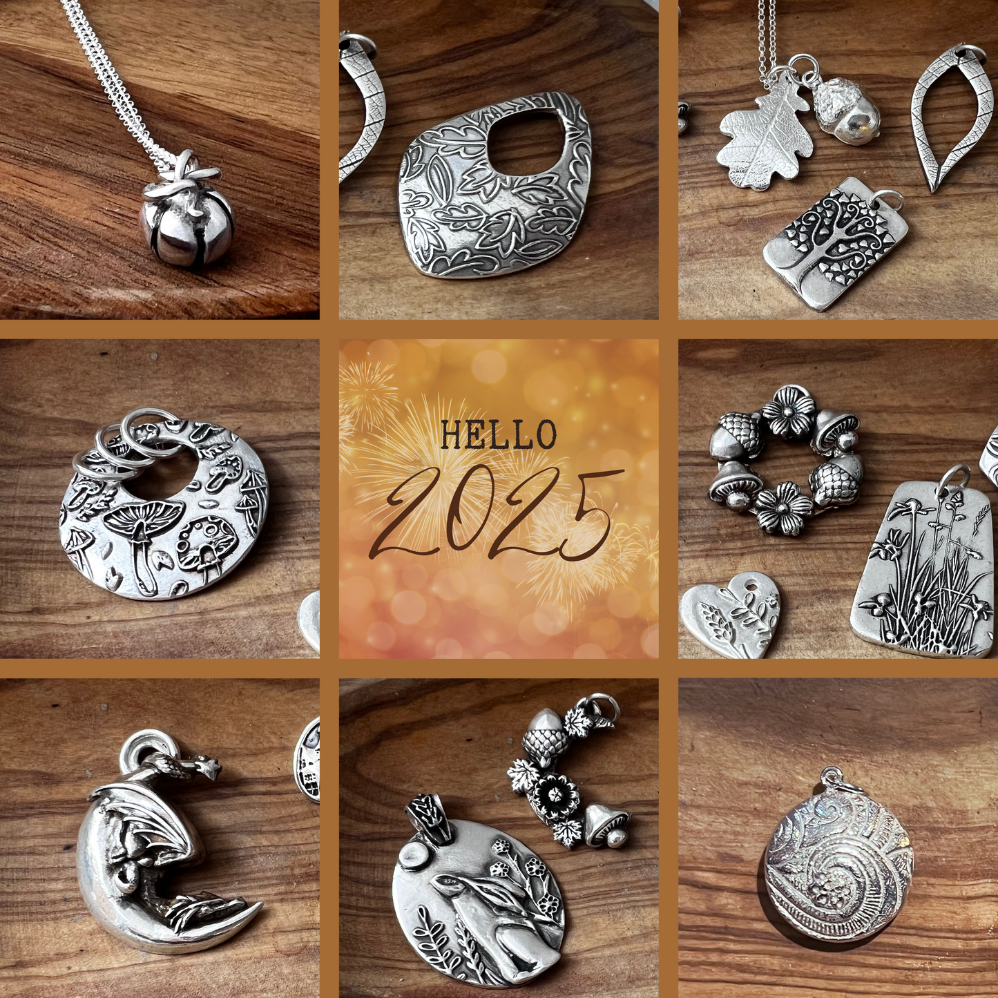Silver Clay Pendant or Drop Earrings Workshop (Fareham, Sunday 6th July) - Silver Magpie Fingerprint Jewellery