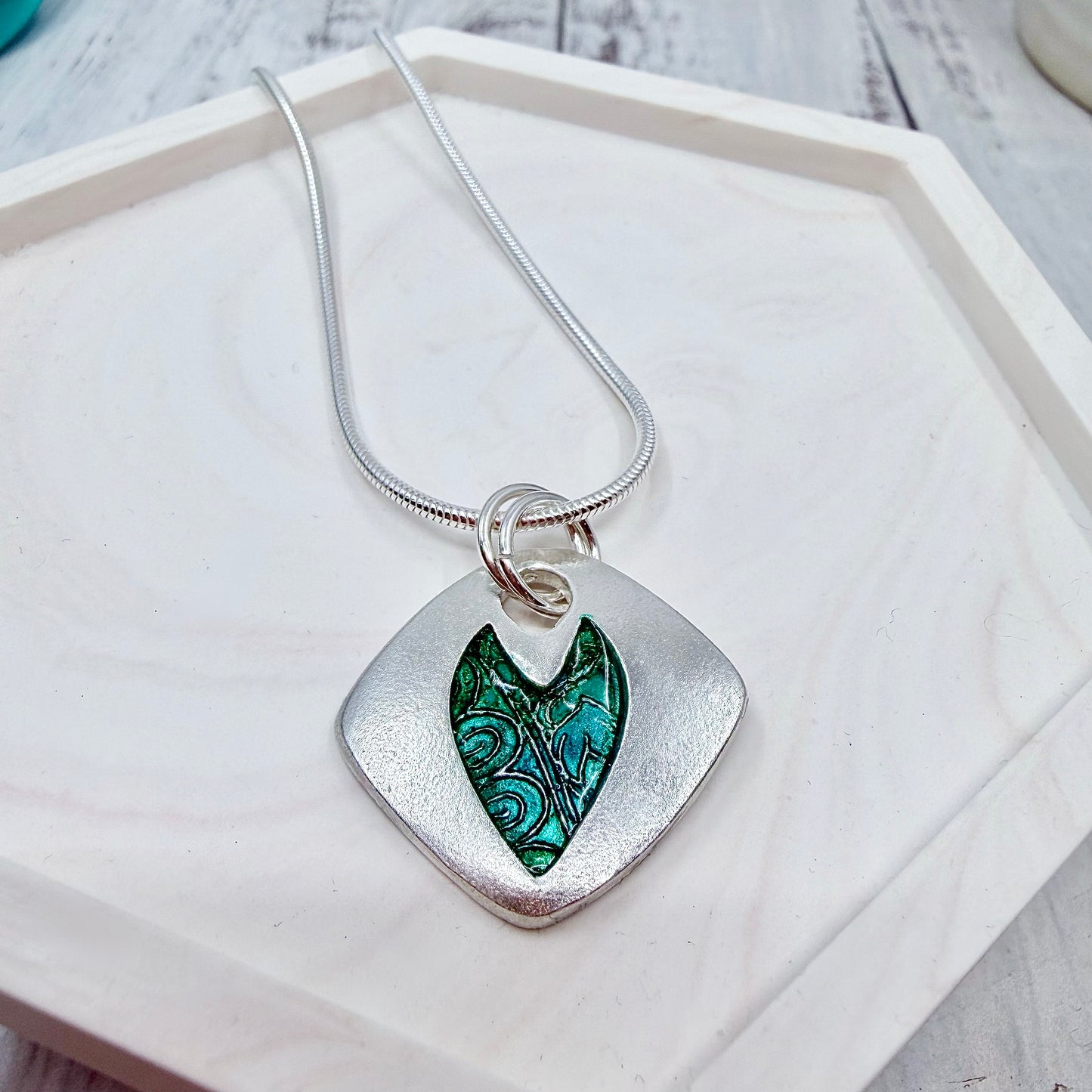 Silver Clay with Alcohol Ink Pendant Workshop (Fareham, Sunday 26th April)