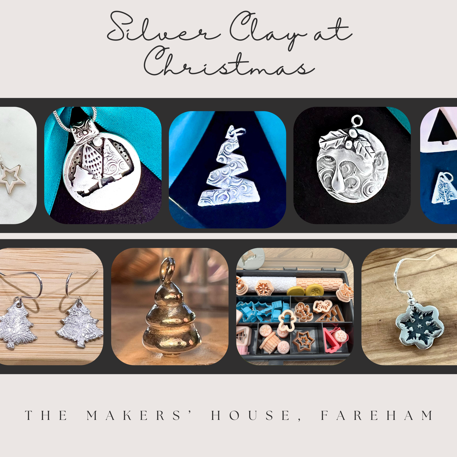 Silver Clay at Christmas (Sun 24th November, Fareham) - Silver Magpie Fingerprint Jewellery