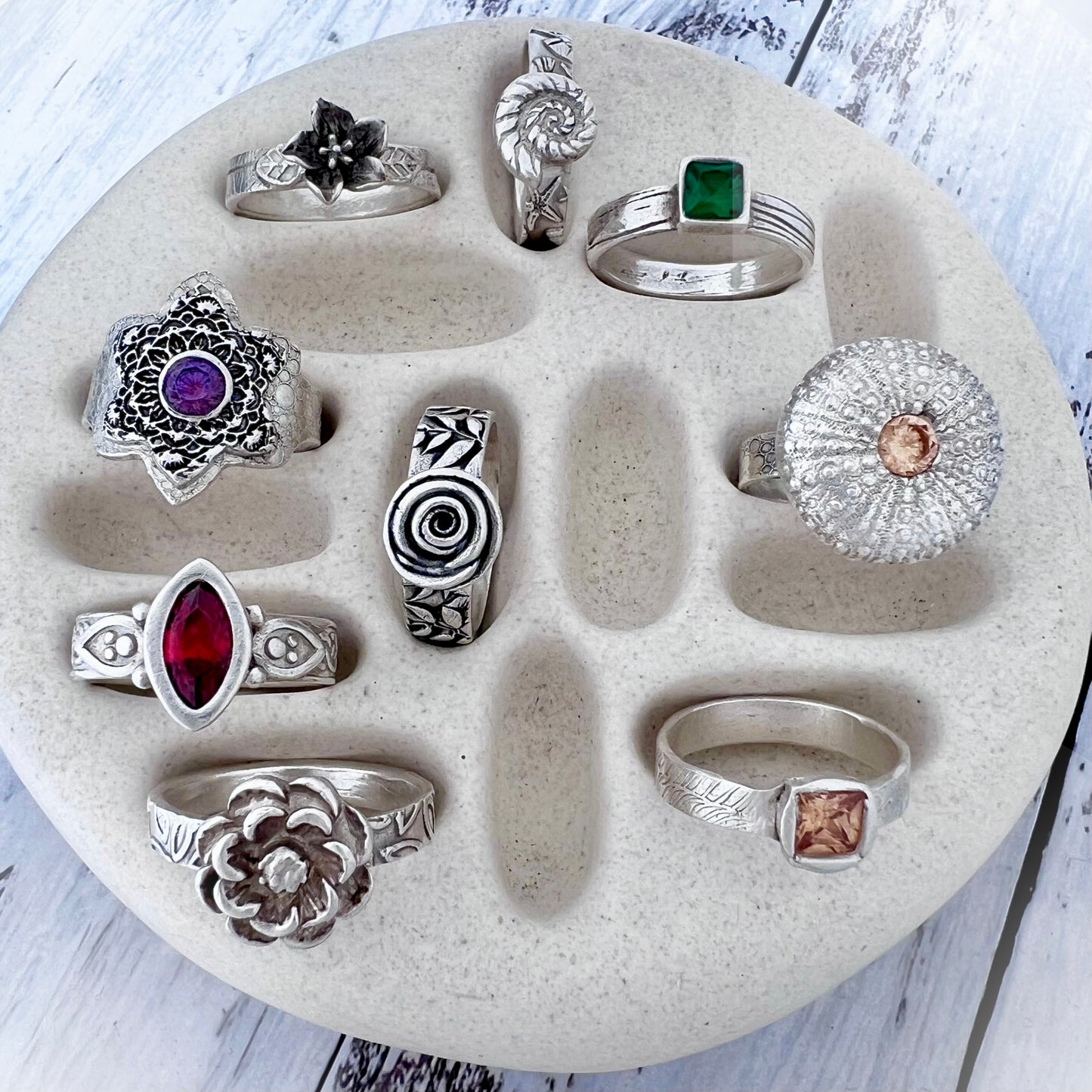 Silver Clay Ring Workshop (Fareham, Sunday 13th September) - Silver Magpie Fingerprint Jewellery