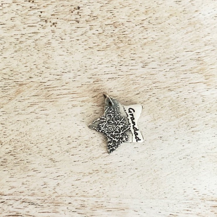Charm created using an ink print
