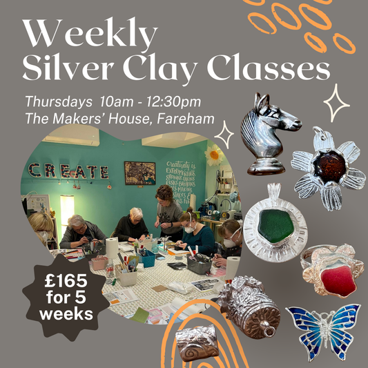 Silver Clay Weekly Thursday AM Workshop (Fareham, 5x 2.5hr sessions)