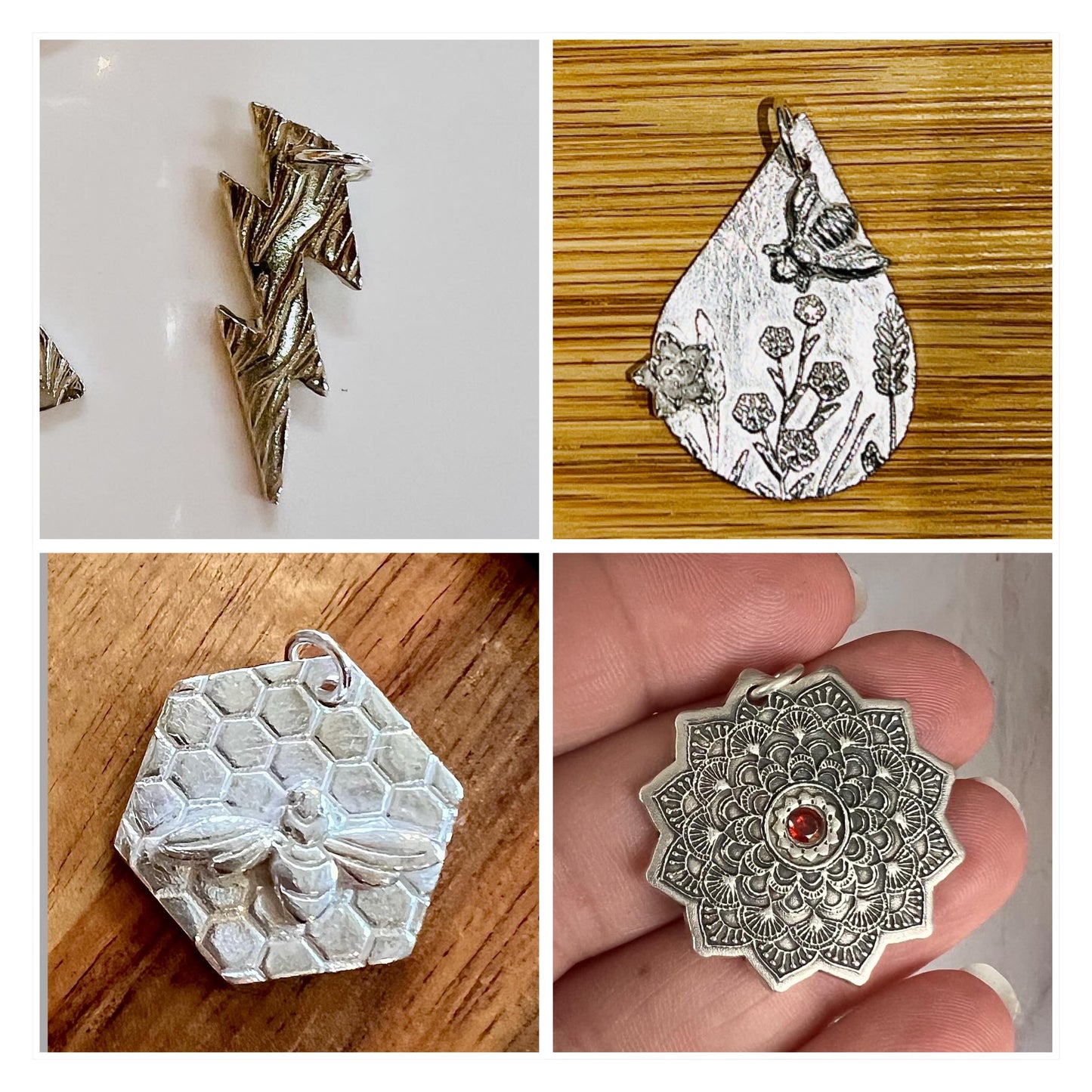 Petersfield Beginners Silver Clay Workshop (Friday 12th April) - Silver Magpie Fingerprint Jewellery