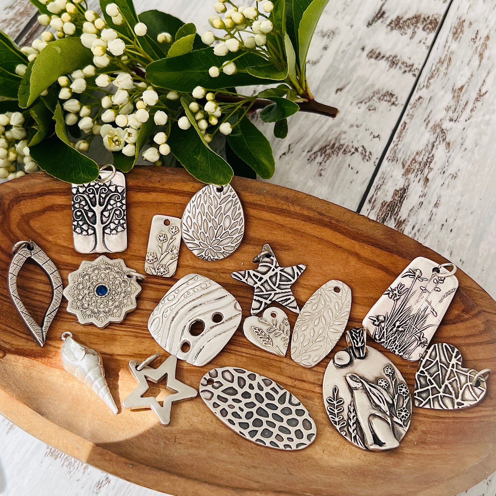 Beginners Silver Clay Workshop (Haslemere, Sunday 25th August) - Silver Magpie Fingerprint Jewellery