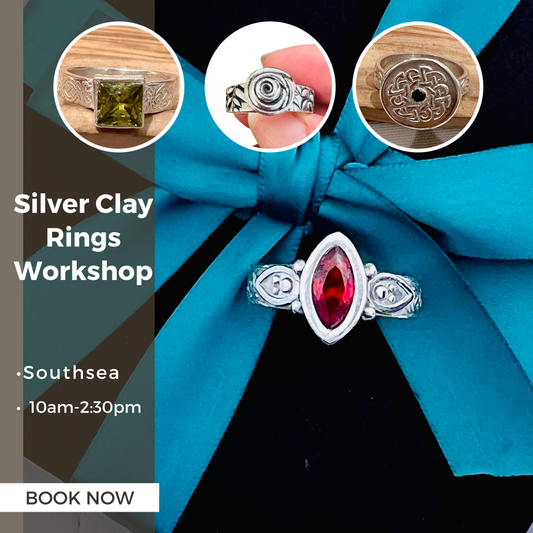 Silver Clay Ring Workshop (Fareham, Sunday 13th September) - Silver Magpie Fingerprint Jewellery