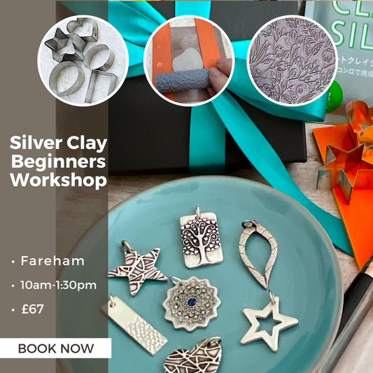 Beginners Silver Clay Workshop (Fareham, Sun 17th March) - Silver Magpie Fingerprint Jewellery