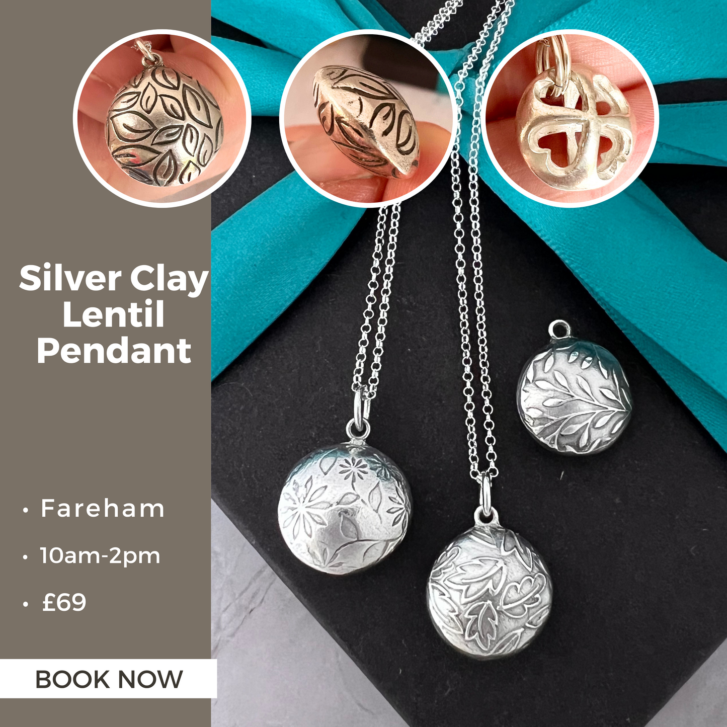 Silver Clay Lentil Bead Workshop (Fareham, Sunday 2nd February)