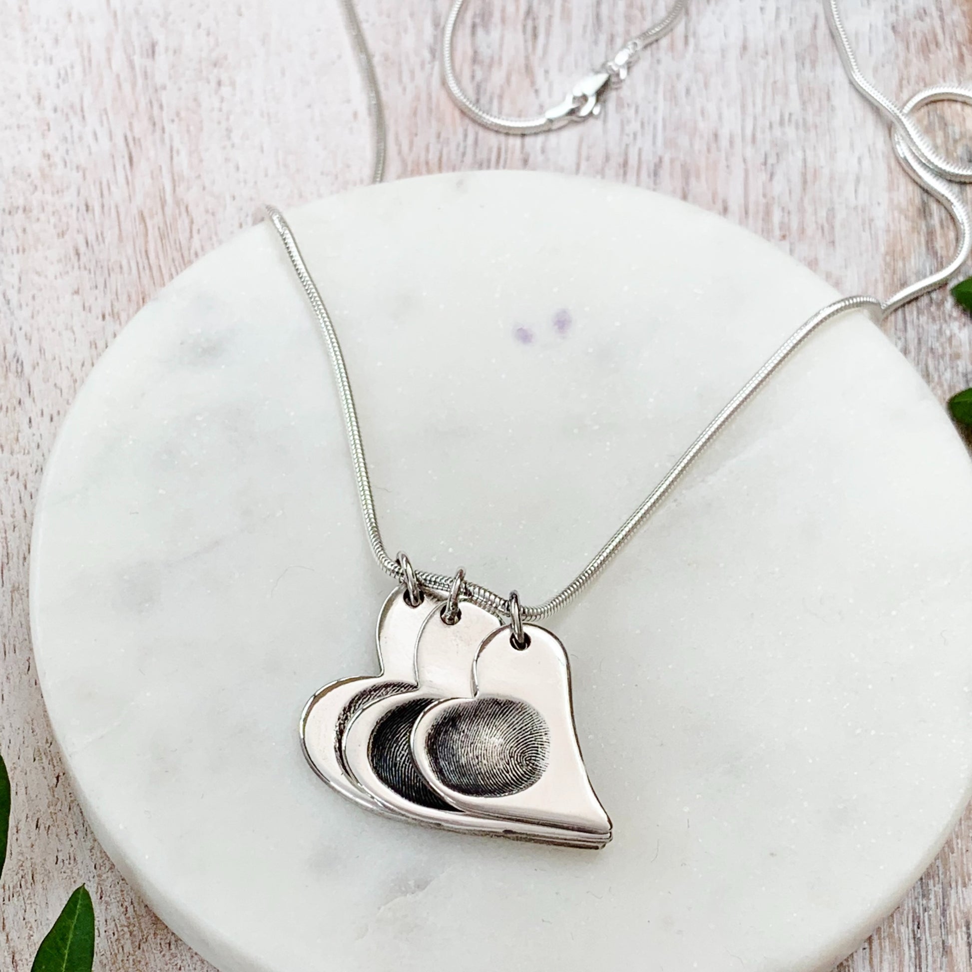 Snake Chain - Silver Magpie Fingerprint Jewellery