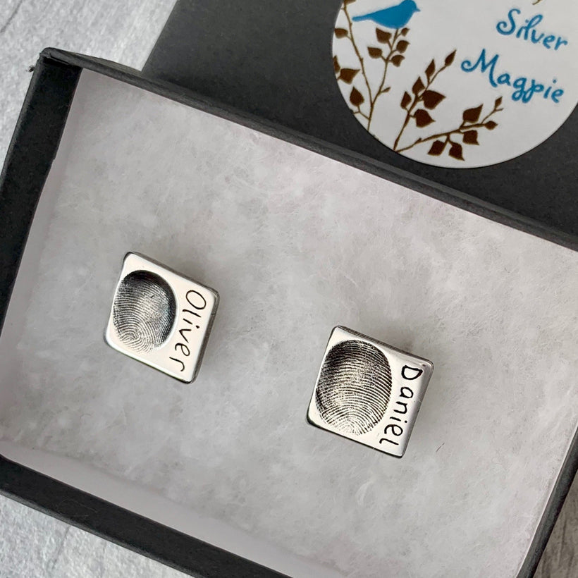 Fingerprint Cufflinks